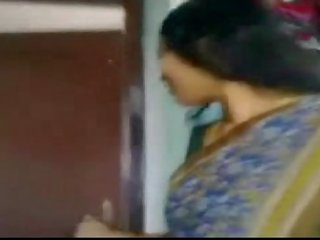 Indian first-rate lascivious desi aunty takes her saree off and then sucks phallus her devor Part 1 - Wowmoyback