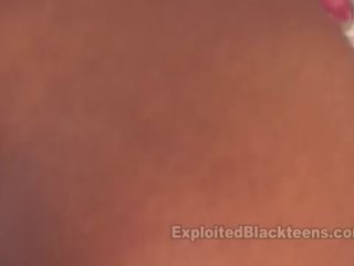 Black Teen 1st Timer Fucks White dick in Interracial video