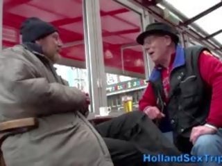 Old Tourist In Europe Finds bitch