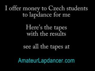Czech college sweetheart shakes booty and lapdance
