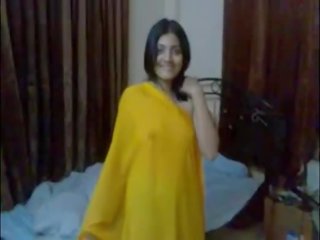 Real Indian fantastic Young Couple in Bedroom - Wowmoyback