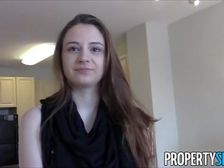 PropertySex - Young real estate agent with big natural tits homemade dirty clip