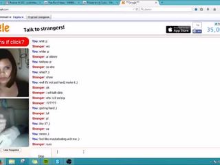 Babe shows on Omegle